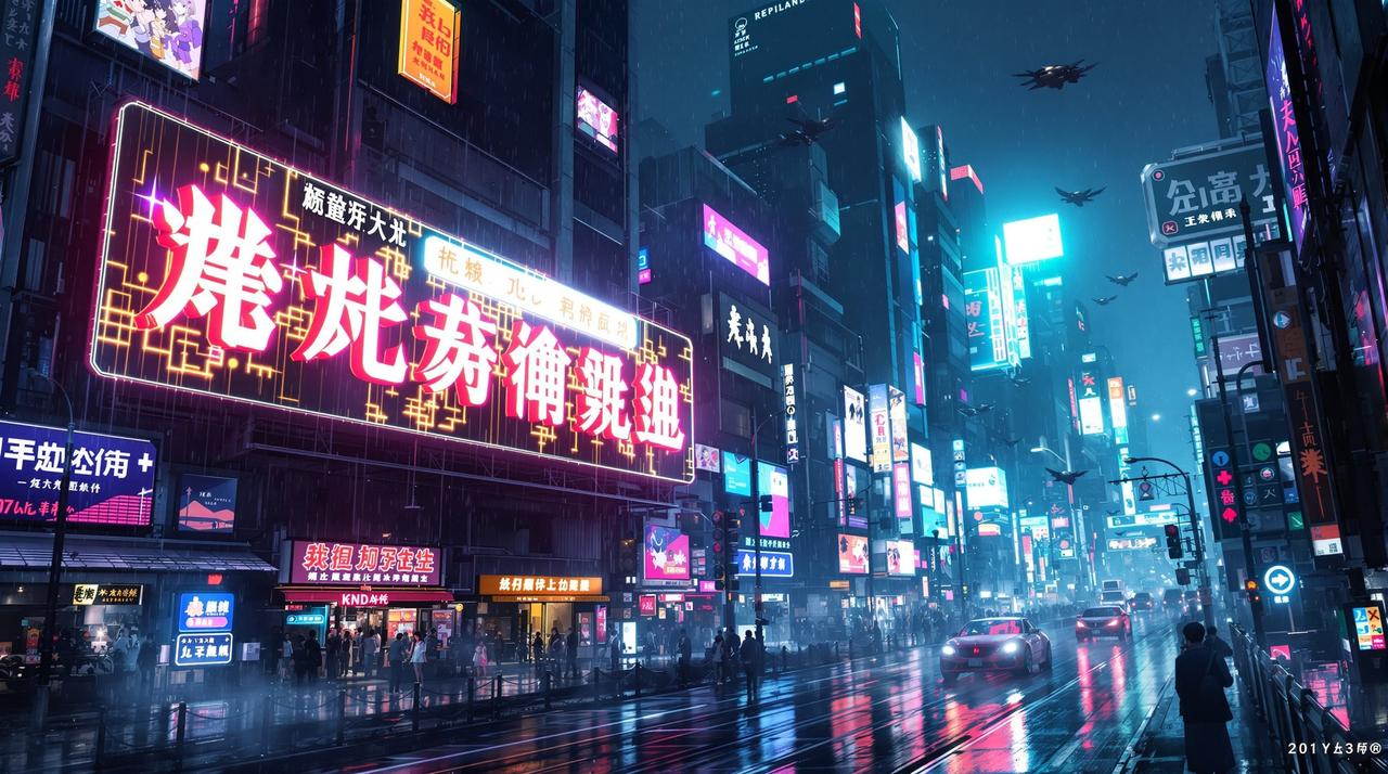 看漫画赛博世界 - 数据洪流中的未来都市